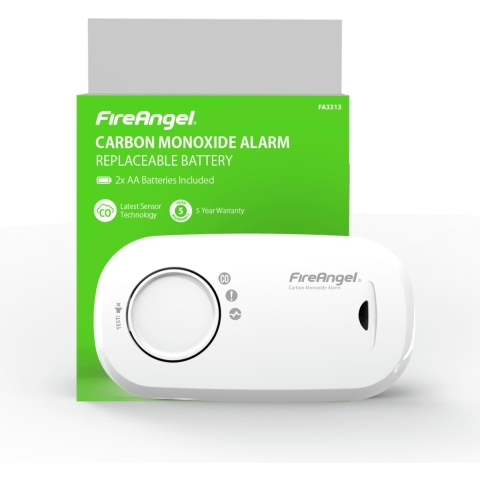FireAngel FA3313-EUX10 Koolmonoxidemelder werkt op batterijen Detectie van Koolmonoxide