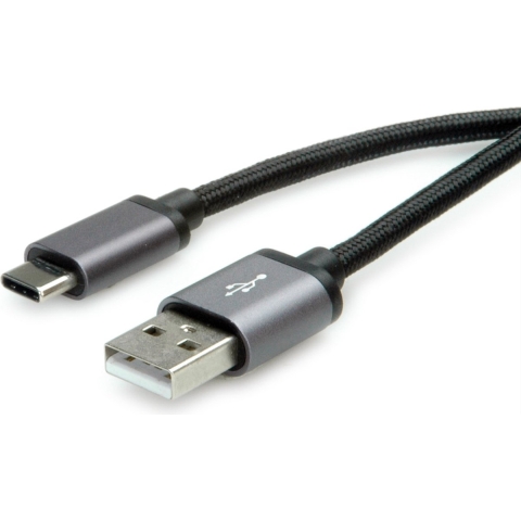 ROLINE USB 2.0 Cable, C - A, M/M, zwart, 1,8 m