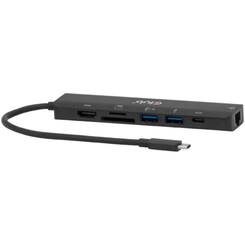 club3D CSV-2553 USB-C dockingstation Geïntegreerde kaartlezer, USB-C Power Delivery