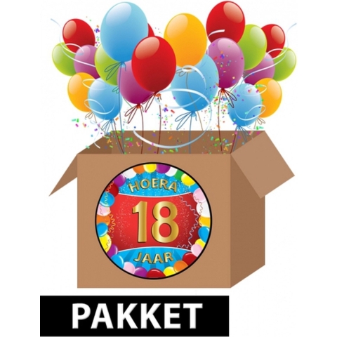 18 jaar versiering voordeel pakket -
