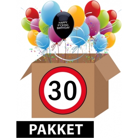 30 jaar feestpakket Fucking Birthday -