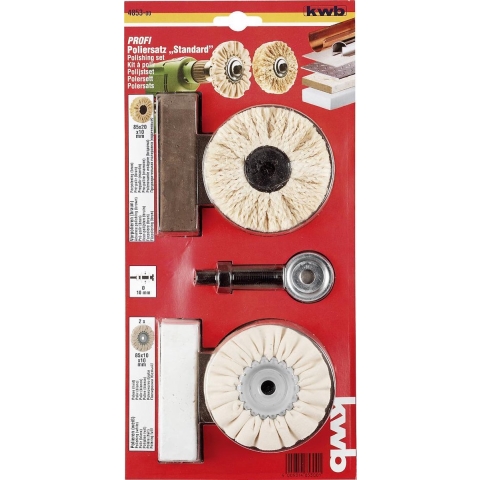 kwb 485300 Set polissen - 6-delig incl Polijstpasta 6 stuk(s)