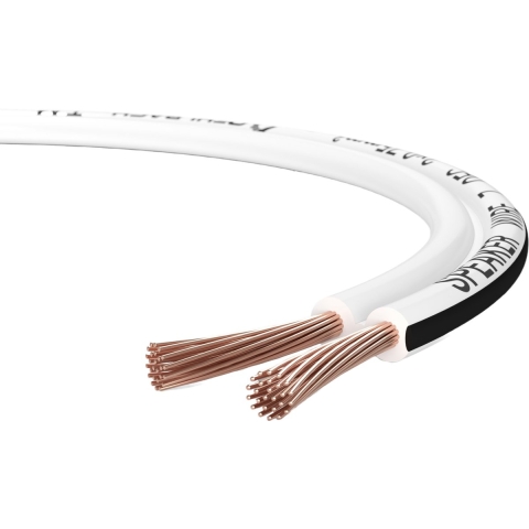 Oehlbach 207 Luidsprekerkabel 2 x 0.75 mm² Wit 20 m