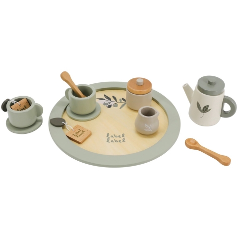 Label Label Thee set Olijf Groen