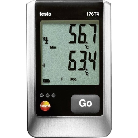 testo 176 T4 Temperatuur datalogger Te meten grootheid: Temperatuur -200 tot 1000 °C