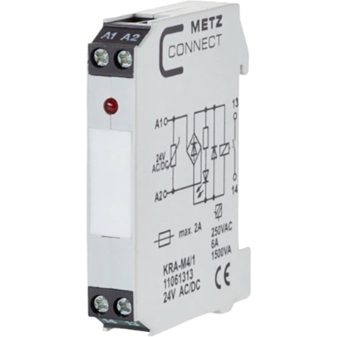 Metz Connect 11061313 Koppelelement 24, 24 V/AC, V/DC (max) 1x NO 1 stuk(s)