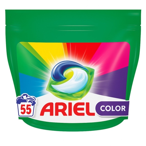 2x Ariel Wasmiddel 3in1 Pods Color 55 stuks