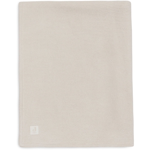 Deken Wieg Jollein 75x100 Basic Knit Oatmeal/Velvet