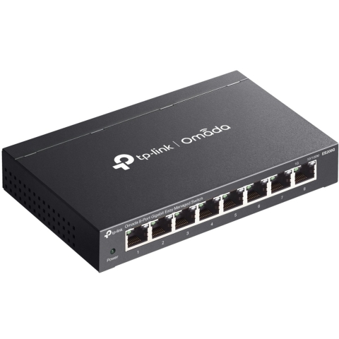 TP-Link ES208G netwerk-switch Managed Gigabit Ethernet (10/100/1000) Zwart