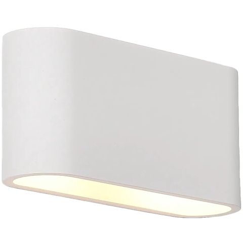 Artdelight Lille - Wandlamp - 7 X 25 X 12 Cm - Wit Glad