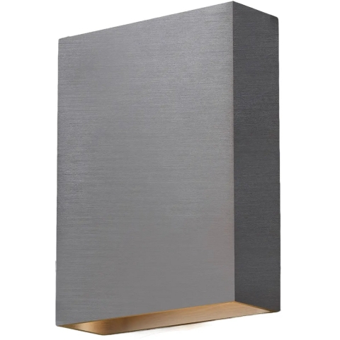 Artdelight Memphis - Wandlamp - 4 X 12 X 16 Cm - 2 X 6W Dimbare LED Incl. - IP65 - Gun Metal