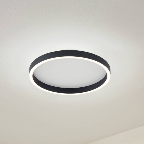 Lucande - Rotundo LED plafondlamp dimbaar zwart