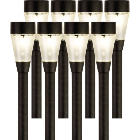 Lumineo Jive solar verlichting - 8x - buitenlamp/tuinlamp - LED - 32 cm -