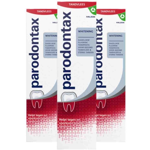 3x Parodontax Tandpasta bij Bloedend Tandvlees Whitening 75 ml