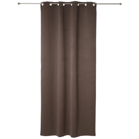 Atmosphera verduisterende gordijnen - set 2x stuks - B135 x L240 cm - taupe - geplooid -