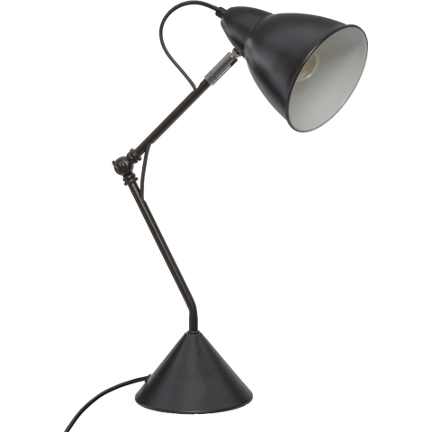 Atmosphera Tafellamp/bureaulampje Design Light Classic - zwart - H62 cm -