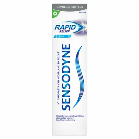 6x Sensodyne Tandpasta Rapid Relief Mint 75 ml