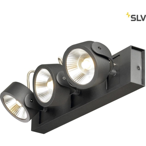 SLV 1000131 LED-plafondlamp 47 W Zwart