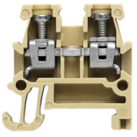 Weidmüller 0340460000 Doorgangsserieklem Schroeven Beige, Geel 100 stuk(s)