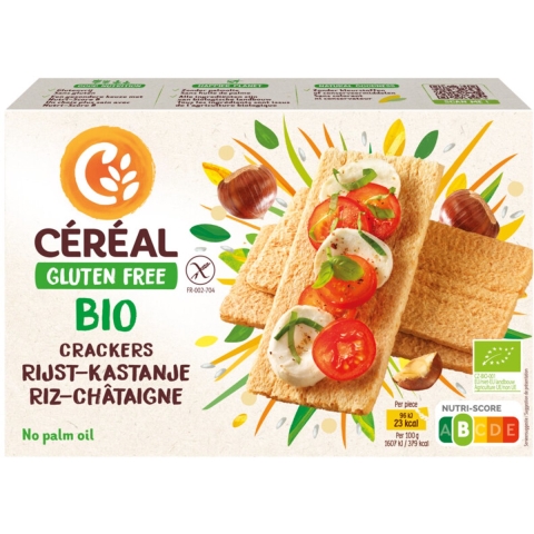 4x Céréal Crackers Rijst&Kastanje 250 gr
