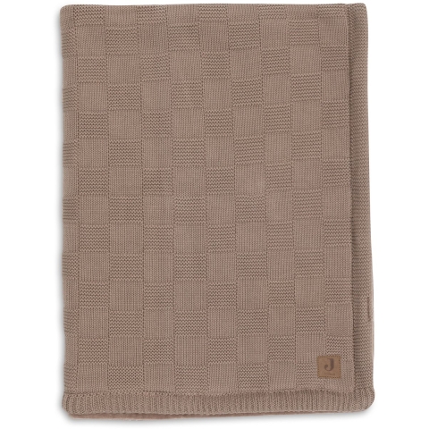 Deken Wieg Jollein 75x100 Box Knit Milky Coffee/Velvet