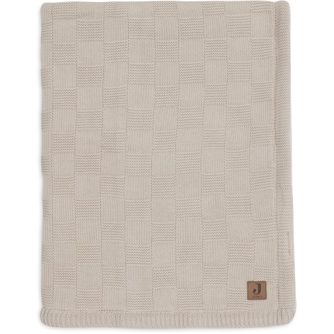 Deken Wieg Jollein 75x100 Box Knit Warm Sand/Velvet