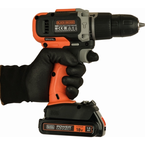 Black+Decker 18V accuklopboor incl. 1.5Ah accu+lader