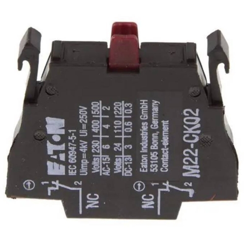 Eaton M22-CK02 Contactelement 2x NC Moment 230 V/AC, 24 V/DC 1 stuk(s)