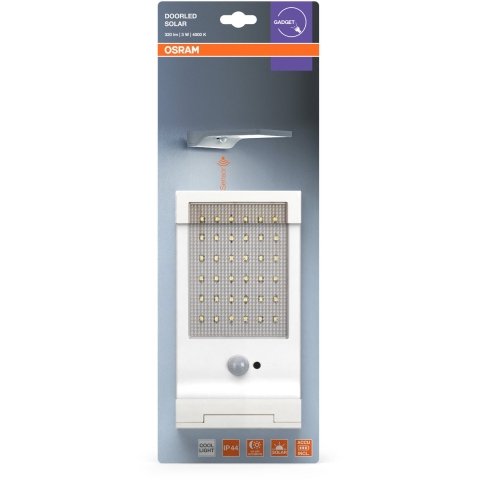 OSRAM HOMELIGHTING DoorLED Solar Sensor 4000K White 4099854531491 LED-buitenlamp (wand)