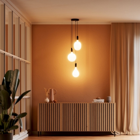 OSRAM HOMELIGHTING Vintage 1906 PenduLum Triple Canopy Round 4099854442735 Hanglamp Zwart