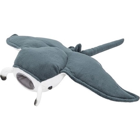Nature planet mantarog knuffel - grijs - stof/pluche - 43 cm - roggen -