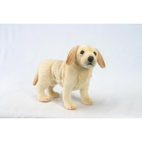 Hansa Pluche Labrador pup - blond - 35 cm - knuffel hond - huisdieren hondenknuffel -