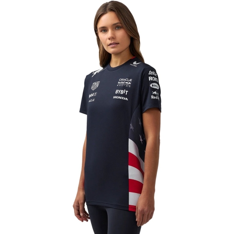 Red Bull Racing T-shirt - S - Dames - USA Replica Team T-Shirt 2024 - Max Verstappen
