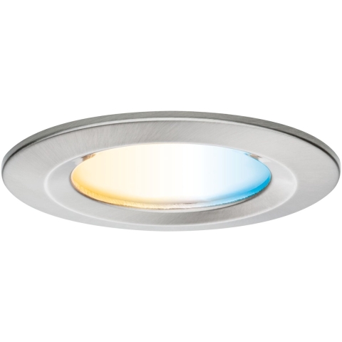 Paulmann - Nova Coin Recessed Plafondlamp Ø78 TW IP44 Brushed Iron