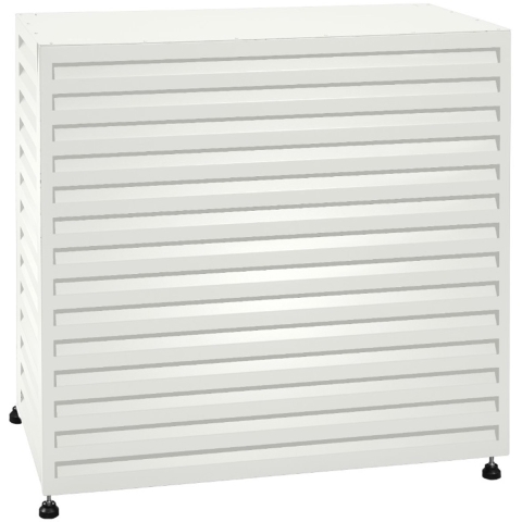 Evolar Airco Omkasting met Opstelvoetjes Wit Large