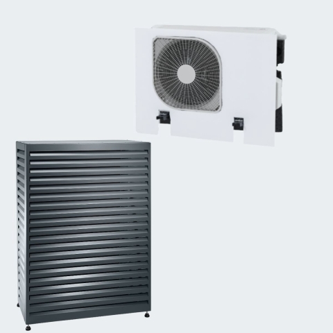 Evolar Warmtepomp Omkasting met Opstelvoetjes Zwart Tower