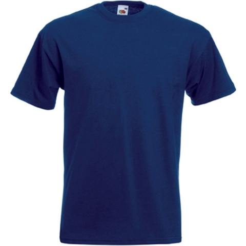 Set van 2x stuks grote maten basic navy blauw t-shirts voor heren, maat: 4XL (48/60) 4XL -