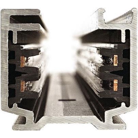Eutrac 145100 230V-railsysteemcomponenten Rail Contactrail Zwart