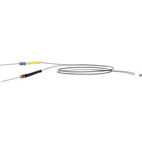 Viessmann Modelltechnik 3564 LED mit Kabel, blau 5er LED Blauw 5 stuk(s)