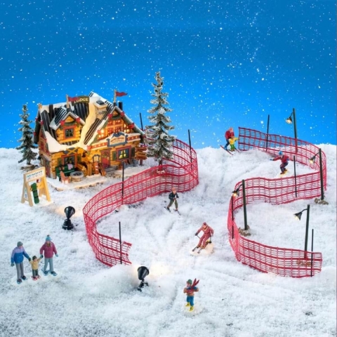 Kerstdorpminiatuur Apres-ski Lodge Set 15x43x27 cm - Lemax