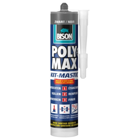 Polymax seal zwart 280ml - Bison