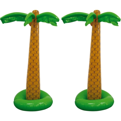 Set van 2x stuks opblaasbare palmboom/bomen 180 cm -