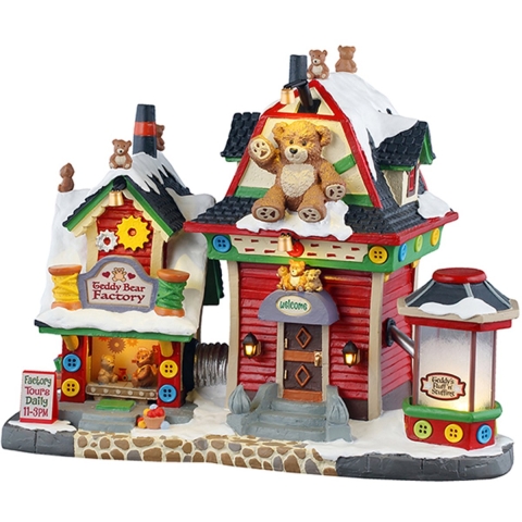 Kerstdorpminiatuur Teddy Bear Factory 18x30x27 cm - Lemax