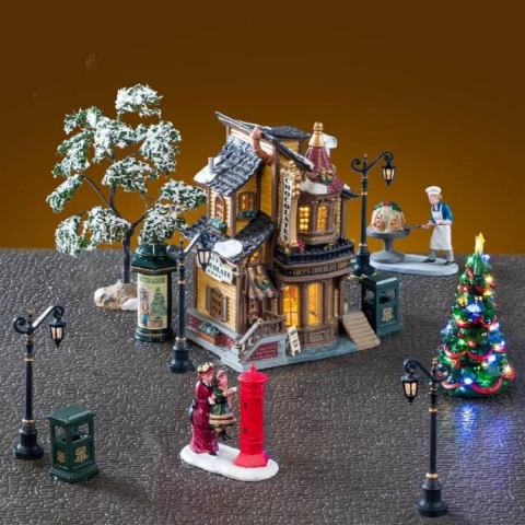 Kerstdorpminiatuur Lucy's Chocolate Shop Set 23x35x23 cm - Lemax