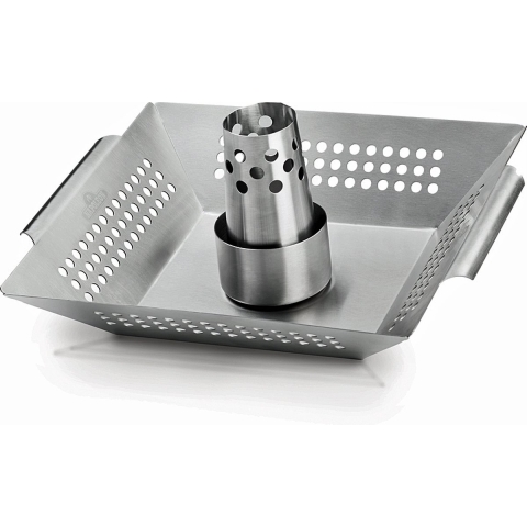 RVS gevogeltehouder en wok - Napoleon grills