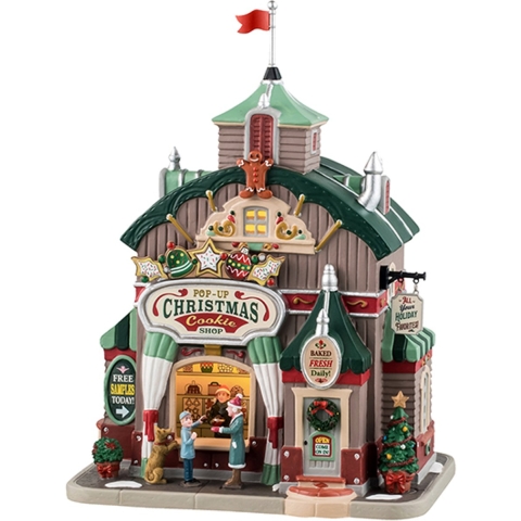 Kerstdorpminiatuur Pop-up Christmas Cookie Shop 16x24x26 cm - Lemax