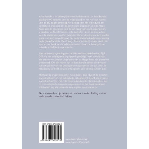 Arresten arbeidsrecht (Paperback)