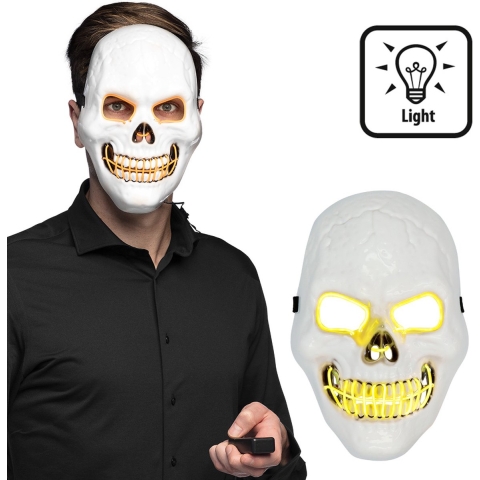 Led-masker Killer skull - Boland