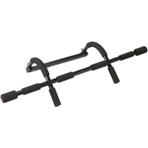 Tunturi Deurtrainer - Fitness-set - Door Gym - Optrekstang - Opdrukstang - Zwart - Incl. gratis fitness app