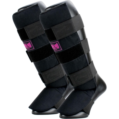 Super Pro Combat Gear Scheenbeschermer Savior Zwart/Roze Large,